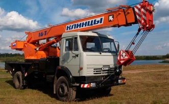 Автокран грузоподъемностью 16 тонн